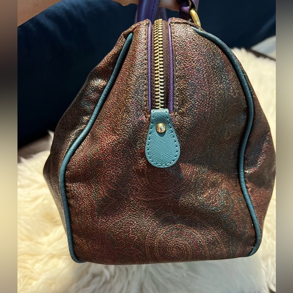 Authentic Etro Boston Bag Paisley Print - Picture 10 of 16